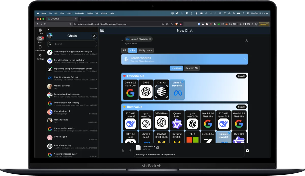 Choose from hundreds of models for any task.